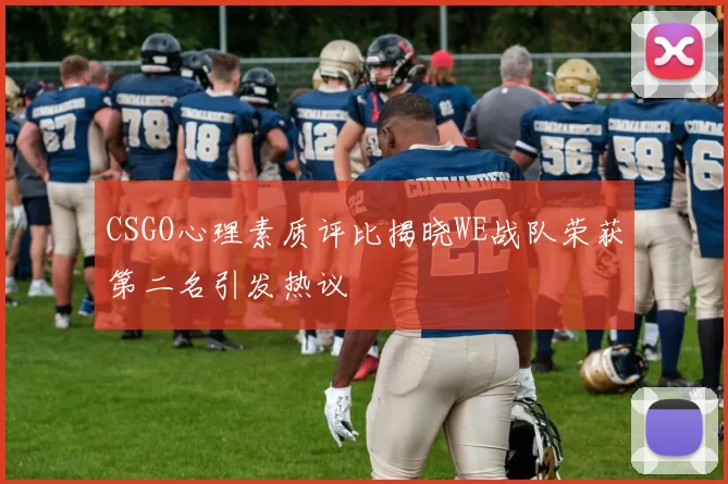 CSGO心理素质评比揭晓WE战队荣获第二名引发热议