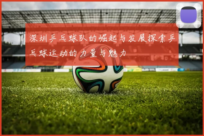 深圳乒乓球队的崛起与发展探索乒乓球运动的力量与魅力